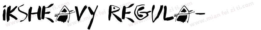 IKSHeavy Regula字体转换